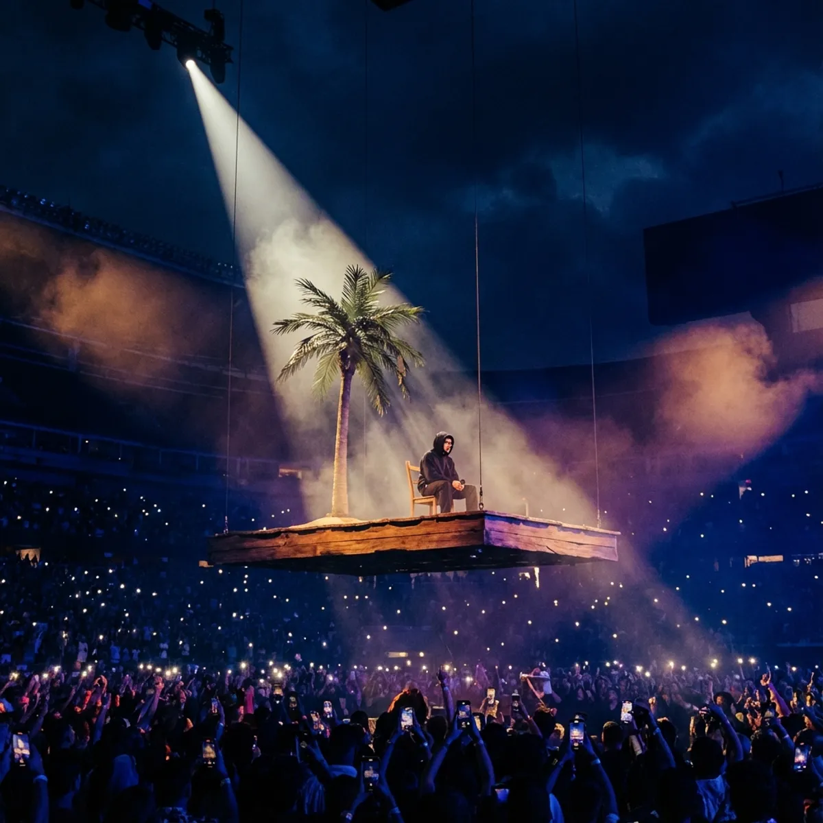 La Casita flotante de Bad Bunny en concierto Lima 2026